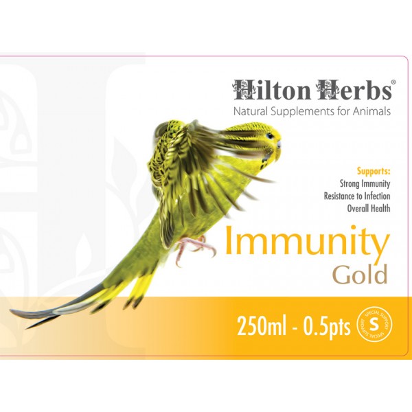 Immunity Gold - 0.5pt Bottle Back Label
